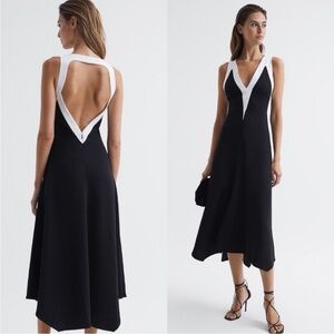 NWT Reiss Colorblock Midi Dress 8